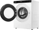 Прально-сушильна машина Haier фронтальна, 5(2.5)кг, 1200, A, 42.3см, дисплей, інвертор, люк чорний, Wi-Fi, висота 70см, білий - зображення 3