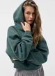 Худи женское свободного кроя Diverse FURRE B 261 XS Зеленый (5905384232311) - изображение 2