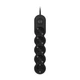 Подовжувач мережевий 5 розеток 3 метри 2E Plus Power Extension 5 Type F 3m 10A Black - зображення 2