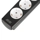 Удлинитель сетевой с фильтром 5 розеток 5 метров 2E Power Extension 5 Type F 5m 16A Filter Black - изображение 3