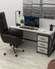 Комплект письменный стол с тумбой на колесиках в стиле лофт EcoLoft Крейтон DSP-1455-2 - изображение 3
