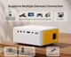 Проектор портативный YOTON Y3 1080P mini черный пошкоджене пакування - изображение 3