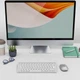 Комплект беспроводные клавиатура и мышка OMOTON Bluetooth для Mac QWERTZ серебристый - изображение 2