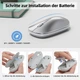 Комплект беспроводные клавиатура и мышка OMOTON Bluetooth для Mac QWERTZ серебристый - изображение 5