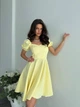 Жіноча міні сукня з коротким рукавом Uaclothes 42 Жовтий (like38108-185401349) - изображение 4