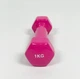 Гантель для фітнесу 1кг (1шт) Generation Fitness (рожевий) - зображення 2