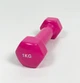 Гантель для фітнесу 1кг (1шт) Generation Fitness (рожевий) - зображення 3