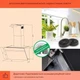Витяжка кухонна KLARSTEIN Ava 60 Smart A++ 60 см Чорний (10041167) - изображение 6