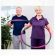 Обруч хулахуп складной массажный на 8 секций для фитнеса Hoola Hoop серо-розовый - изображение 4