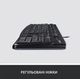 Клавіатура дротова Logitech K120 USB Black ENG - зображення 6