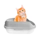 Туалет для кошек с лопаткой Taotaopets 226611 40*29*13,5 см Gray - изображение 2