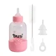 Бутылка для кормления молоком котят и щенков Taotaopets 125515 Pink с соской щетки для мытья - изображение 1