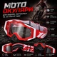 Защитные мото очки 100% для эндуро и мотокросса с регулируемым ремешком, мягкой пеной и съёмной защитой носа (c17, красный/белый/черный) - изображение 1