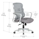 Крісло Mealux Easy Lite Grey (арт. HF-L14 F/G) - зображення 3