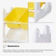 Дитячий стелаж Mealux Coral Mini Yellow (арт. KD-E021 Yellow) - зображення 6
