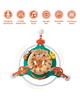 Детский игровой центр Fisher-Price Jumperoo с подсветкой и звуком / Развивающий игровой джемпер Зеленый - изображение 6