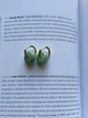 Сережки "Green bagel" бублики з зеленого авантюрину ELBET - изображение 1