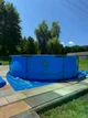 Каркасный бассейн AVENLI 366×76 см 19 в 1 с насосом, тентом, подстилкой и металлическим каркасом, усиленный ПВХ, Синий - изображение 7