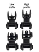 Механічні прицільні DLG-167 HIGH PROFILE POLYMER SIGHT SET - изображение 7