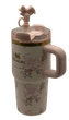 Термос термочашка Stanley Quencher H2.0 Tumbler з нержавіючої сталі 0,59 л LoveShackFancy Floral Ribbon Pink KT6007864 - зображення 7