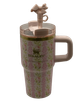 Термос термочашка Stanley Quencher H2.0 Tumbler з нержавіючої сталі 0,59 л LoveShackFancy Floral Pink KT6007860 - зображення 8