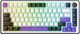 Клавіатура бездротова Hator Hellyberry HK75 Mechanical Linear RGB Wireless/Bluetooth/USB White/Violet (HK75_wireless) - зображення 1