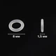 O-rings о-ринги демпферні кільця для механічних оптичних магнітних клавіатур MX для зменшення шуму (120 шт 1.5 мм) - зображення 2