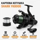 Фидерная карповая катушка Shark Carp Pro 4.91 с байтраннером 8000 и металлической конусной шпулей для донной ловли и дальнего заброса - изображение 3