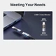 Адаптер JSAUX USB C to USB C Data Blocker, 100Вт, PD, Grey - изображение 4