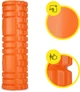 Массажный ролик Cornix EVA 45 x 14 см XR-0041 Orange - изображение 3