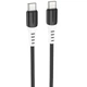 Дата кабель Hoco X82 Silicone Type-C to Type-C 60W (1m) Black - изображение 1