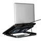 Підставка для ноутбука Hoco GA4 Jade Laptop Cooling Stand Black - изображение 4