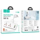 Мережевий подовжувач Hoco AC12A Reise 2-Position Expansion Socket (PD30W/1C3A) White - зображення 6