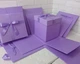 Большая подарочная раскладная коробка сюрприз 25x25х25см Party Box, Пивной бокс для напитков и закусок лавандовая - изображение 4