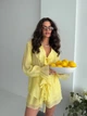 Жіночий літній костюм з воланами (блуза+шорти) Uaclothes 42 Жовтий (like38129-185611349) - изображение 5