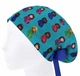 Медицинская шапочка женская HeadwearUniverse универсальная принт Беременная на голубом - изображение 3