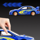 Металева модель машина Subaru Impreza 1:32 зі світлом і звуком Інерційна машинка в коробці субару синій легенда модель - зображення 4