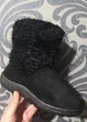 Жіночі нубукові уги на хутрі Allshoes 37 чорні - изображение 3
