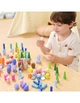 Drewniany konstruktor edukacyjny Viga Montessori sorter 141 element (44818) (6971608448188) - obraz 4