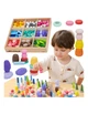 Drewniany konstruktor edukacyjny Viga Montessori sorter 141 element (44818) (6971608448188) - obraz 7