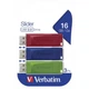 USB флеш накопитель Verbatim 3x16GB Slider Red/Blue/Green USB 2.0 - изображение 8