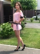Жіночий костюм Poliit 36 роміру, рожевий з мереживом і легким мерцанням - изображение 9