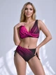 Женский купальник Fuba 26007-1 черный-малиновый 2XL - изображение 4