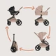 Универсальная коляска 3 в 1 Lionelo FREYA 3IN1 BEIGE SAND - зображення 8