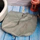 Мягкий стильный дом для кота с игрушкой и подушкой M (40×40×32см) Лежанка для кота Кровать для кота Уютный кошачий домик Серый - изображение 7