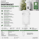 Крепление для датчика движения Ajax Smartbracket MotionCam Outdoor пластик Белый - изображение 2