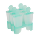 Формы для мороженого Stenson R21107 пластиковые 6 шт 10x9.5 см Turquoise - изображение 1