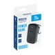 Повербанк (Power Bank) Brevia ePower 10000 mAh PD 20W CompactMini LCD чорний + кабель (45420CMB) - зображення 8