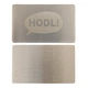 Металлическая пластина для хранения seed-фразы Hodl Mini Plate 55×90 мм с гравировальной ручкой (Hodlmplate+pen) - изображение 4