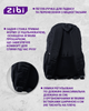 Рюкзак Zibi Black Minimalism 42.5х30х14.5 см 18 л (ZB.700305) - зображення 14